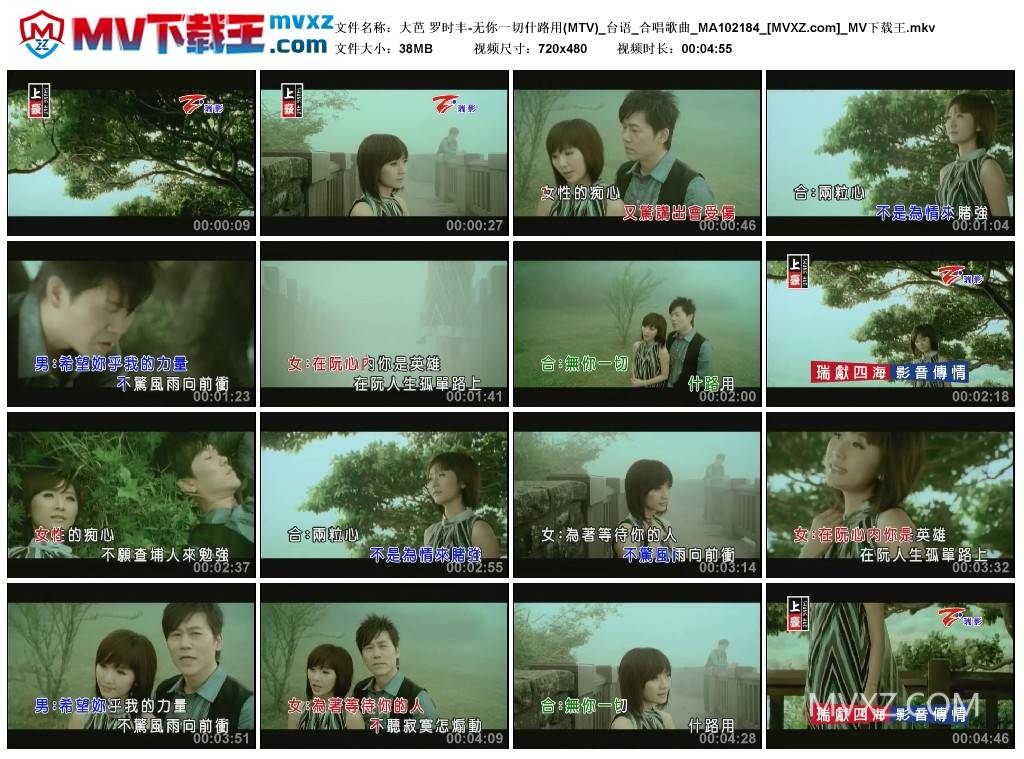 大芭 罗时丰-无你一切什路用(MTV)_台语_合唱歌曲_MA102184